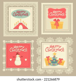 Tags collection. Set "Merry Christmas."