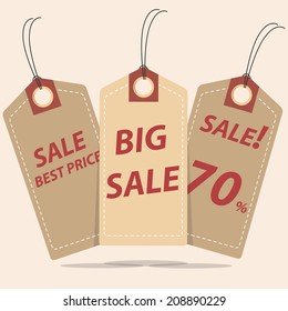 Tags Design Sale Vintage Style