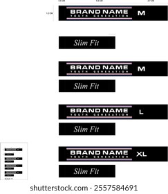 Tags design template, color stripes, art concept. vector file