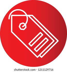 Tags Gradient Circle Vector Icon