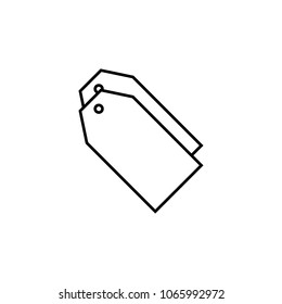 tags icon. Element of simple icon for websites, web design, mobile app, info graphics. Thin line icon for website design and development, app development on white background