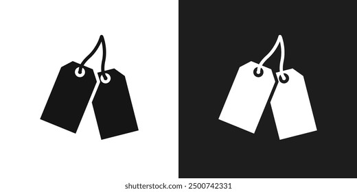 Tags icon line art vector
