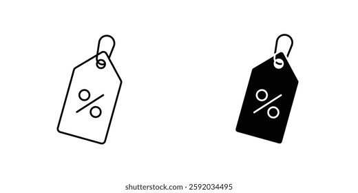 Tags icon symbol collection on white background.