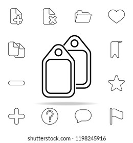 tags icon. Web icons universal set for web and mobile