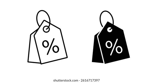 Tags icons set for website design