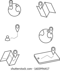 tags indicate a place on the map, in a smartphone, on the screen and in applications, a navigator, a guide, tags for determining the final destination, how to get, get there, arrive, points as tags
