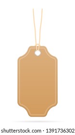 tags label price empty template for the sale of clothing and your design stock vector illustration isolated on white background