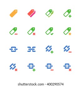 Tags and links icons