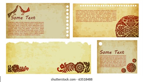 tags and notes made by old paper