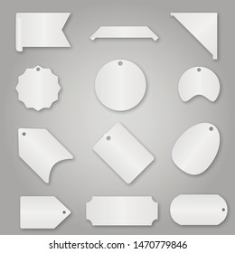 Tags set. Vector badges and labels isolated. Labels for banners and posters design. 