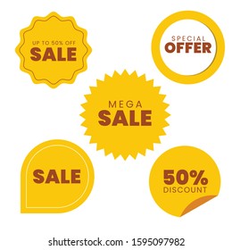 Tags set. Vector badges and labels isolated. Limited edition, best choice, special offer. Vector labels for design banners and flyers.