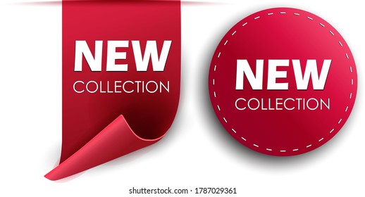Tags set. Vector badges and labels isolated.