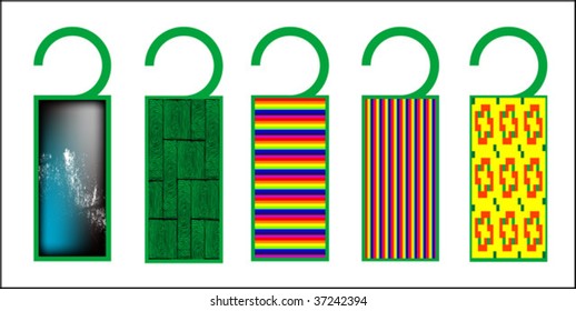 tags with texture, vector art illustration; more tags in my gallery