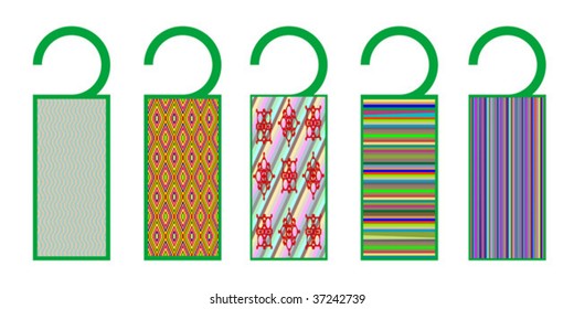 tags with texture, vector art illustration; more tags in my gallery