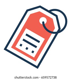 Tags Vector Icon