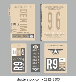 tags Vintage And Retro Design Elements. Useful design elements: old papers, labels in retro and vintage style. Vector Illustration.