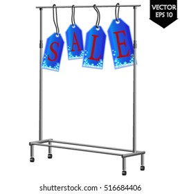 Tags winter sale on hanger