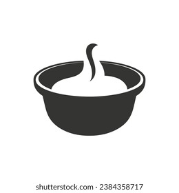 Tahini Sauce Icon on White Background - Simple Vector Illustration