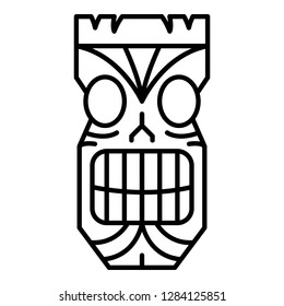 Tahiti idol icon. Outline tahiti idol vector icon for web design isolated on white background