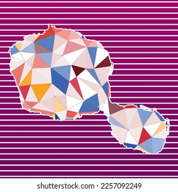 Tahiti vector illustration. Tahiti design on gradient stripes background. Technology, internet, network, telecommunication concept. Charming vector illustration.