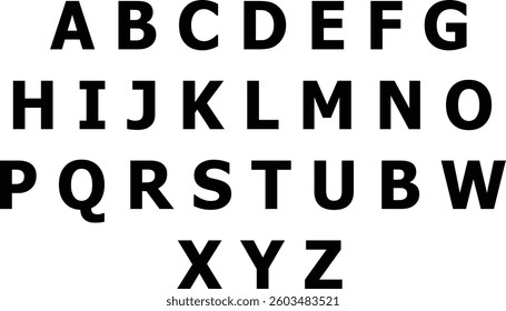 Tahoma Font style vector on white background 