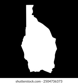Tahoua region map, administrative division of the country of Niger. Vector illustration.