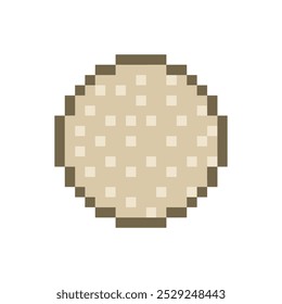 arte tradicional de pixel de comida tahu bulat