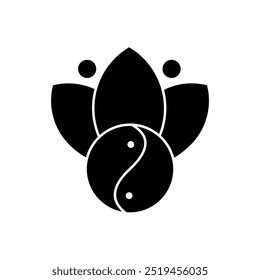 tai chi concept line icon. Simple element illustration. 
tai chi concept outline symbol design.