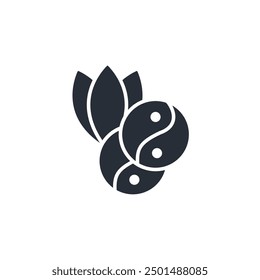 Tai Chi icon. vector.Editable stroke.linear style sign for use web design,logo.Symbol illustration.