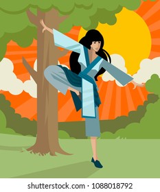 tai chi martial arts woman