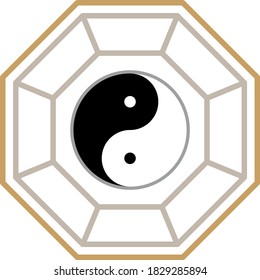 A taiji isolated vector illustration