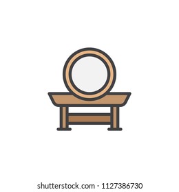 Taiko drum filled outline icon, line vector sign, linear colorful pictogram isolated on white. Japanese Drum symbol, logo illustration. Pixel perfect vector graphics