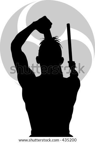 Taiko Drummer Silhouette