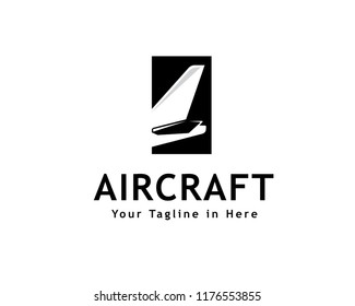 Tail Airplane Logo, Aircraft Logo Design