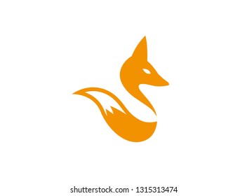 Tail Fox Head Wolf For Logo Design