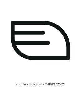 Tail lights UI icon, car tail lamp minimal line vector symbol