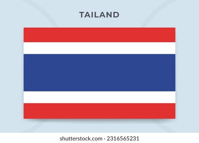 Tailand national flag design template