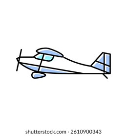 taildraggers airplane aircraft color icon vector. taildraggers airplane aircraft sign. isolated symbol illustration