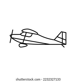 taildraggers airplane aircraft line icon vector. taildraggers airplane aircraft sign. isolated contour symbol black illustration