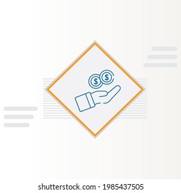 Tail-End Transactional Costs icon vector design