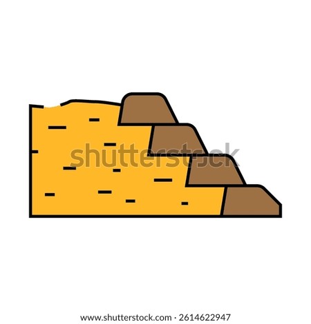 tailings management line icon vector. tailings management sign. isolated symbol illustration
