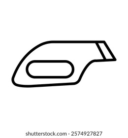 Taillight Vector Line Icon Design