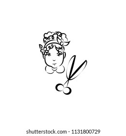 tailor avatar sketch style illustration. Element of professions for mobile concept and web apps illustration. Illustration for website design and development, app development on white background