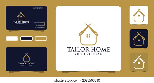 Tailor House Logo Design Inspiration And Business Card