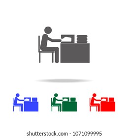 tailor icon. Elements of people profession in multi icons. Premium quality graphic design icon. Simple icon for websites, web design, mobile app, info graphics on white background