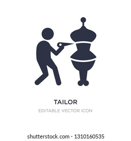 tailor icon on white background. Simple element illustration from Fashion concept. tailor icon symbol design.