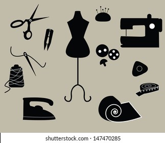 Tailor icon set