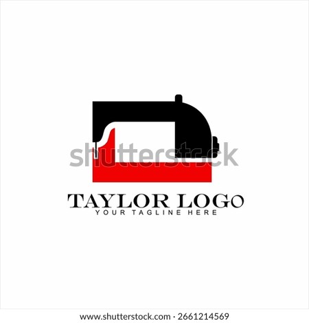 Tailor logo design with DL letter concept.