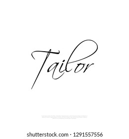 tailor logo design template. creative sign. Universal vector icon 