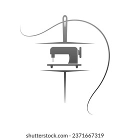 Ilustración del diseño del icono del logotipo del sastre